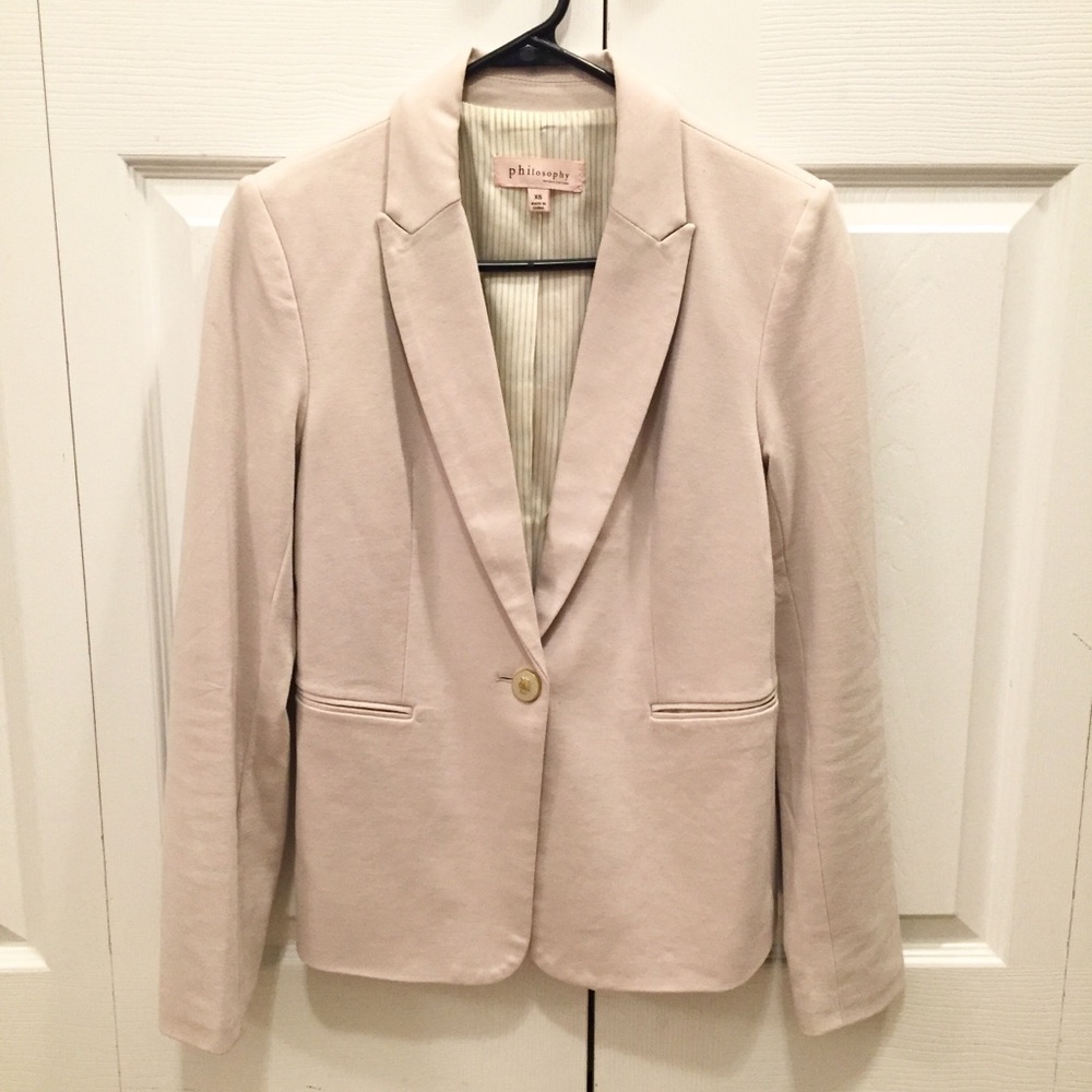 Philosophy tan blazer